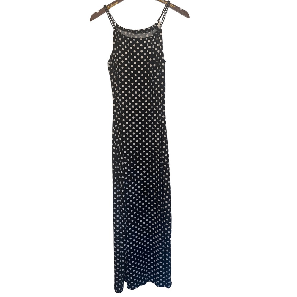 Nina Leopard Polka Dot Maxi Dress